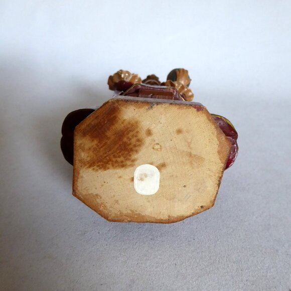 VINTAGE 6.5” HAND CARVED PAINTED WOOD INFANT OF PRAQUE JESUS CHRIST FIGURE - Picture 8 of 8